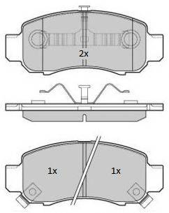 Комплект тормозных колодок FBP-1793 FREMAX