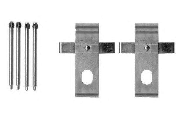 8DZ 355 203-111 HELLA PAGID Комплектующие, колодки дискового тормоза 8DZ 355 203-111 HELLA PAGID