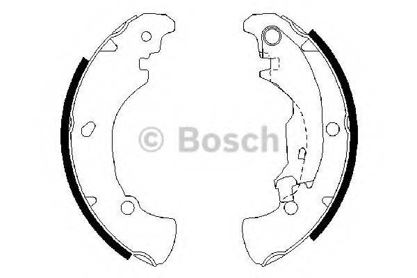 Комлект тормозных накладок 0 986 487 560 BOSCH