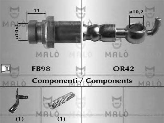 Тормозной шланг 80783 MALO