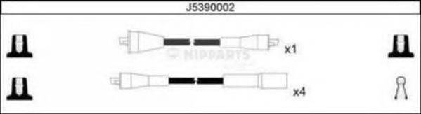 Комплект проводов зажигания J5390002 NIPPARTS