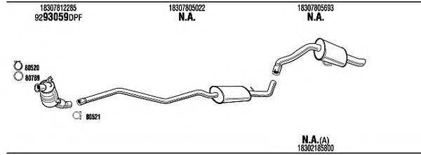 Система выпуска ОГ BWH12272A WALKER