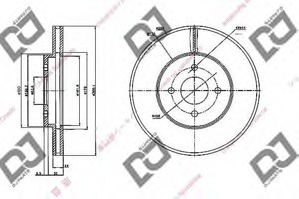 Тормозной диск BD2069 DJ PARTS