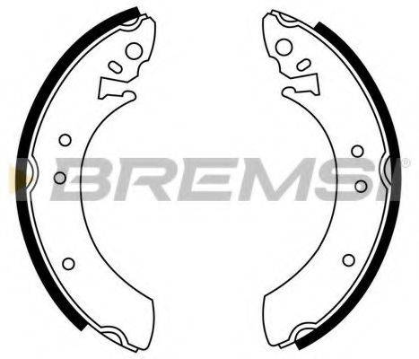 Комплект тормозных колодок GF0192 BREMSI