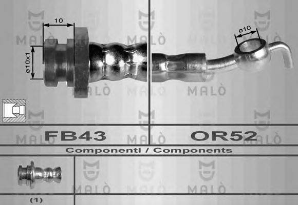 Тормозной шланг 80099 MALO