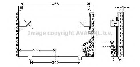 Конденсатор, кондиционер BW5199 AVA QUALITY COOLING