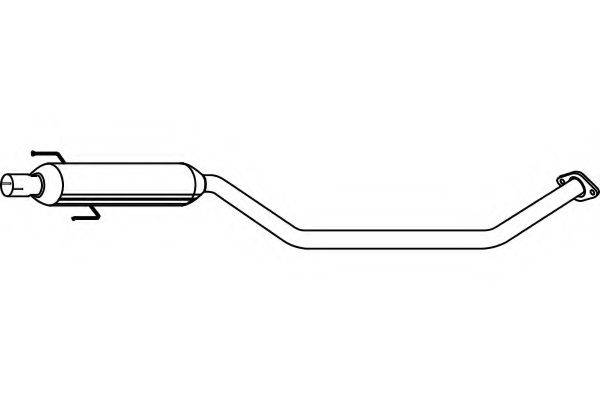 Средний глушитель выхлопных газов P6973 FENNO