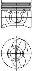 Поршень 40405600 KOLBENSCHMIDT