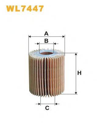 Фильтр масляный WL7447 WIX FILTERS