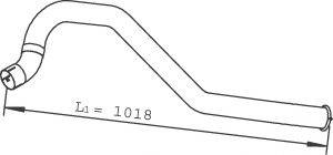 Труба выхлопного газа 28784 DINEX