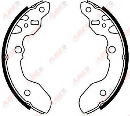 Комплект тормозных колодок C08015ABE ABE