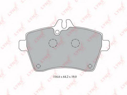 Комплект тормозных колодок BD-5307 LYNXauto