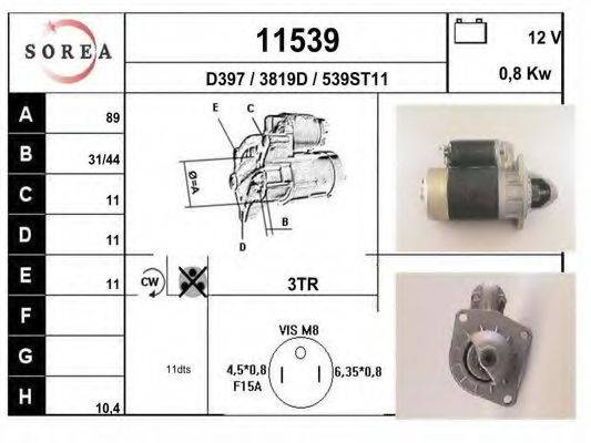 Стартер 11539 EAI