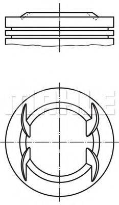 Поршень 063 10 00 MAHLE ORIGINAL