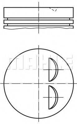 Поршень 011 46 00 MAHLE ORIGINAL