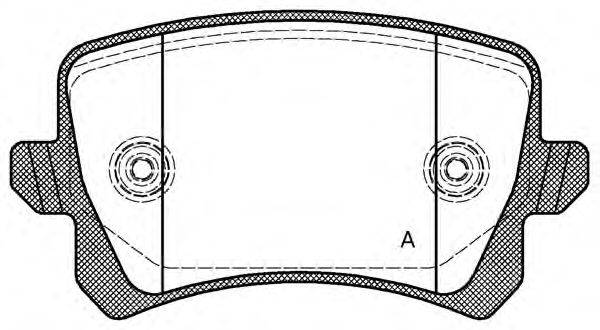 Комплект тормозных колодок, дисковый тормоз BPA1342.00 OPEN PARTS