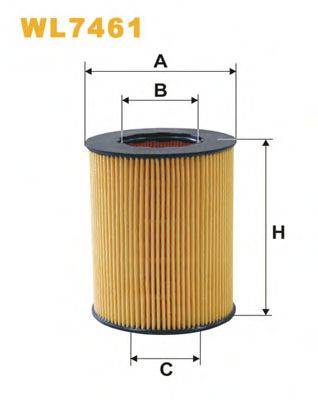 Фильтр масляный WL7461 WIX FILTERS