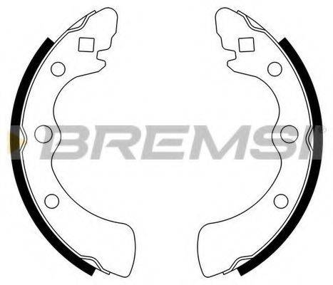 Комплект тормозных колодок GF0700 BREMSI