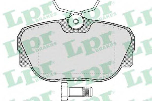 Комплект тормозных колодок, дисковый тормоз 05P319 LPR