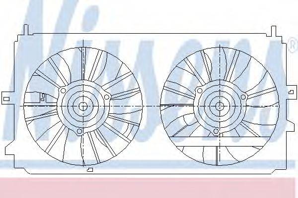 Вентилятор, охлаждение двигателя 85400 NISSENS