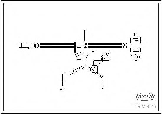Тормозной шланг 19032833 CORTECO