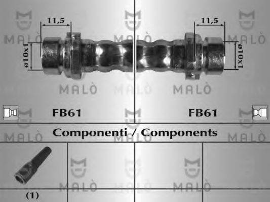 Тормозной шланг 80001 MALO