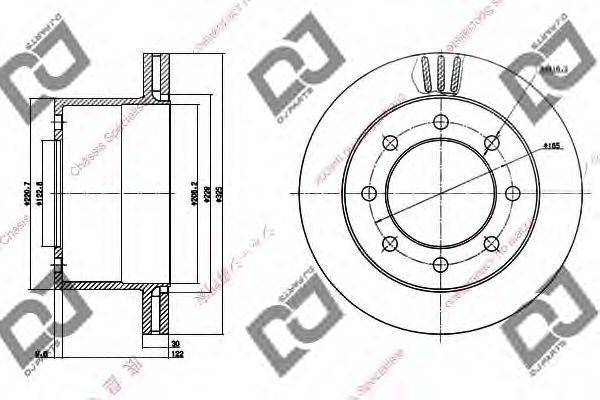 Тормозной диск BD1218 DJ PARTS