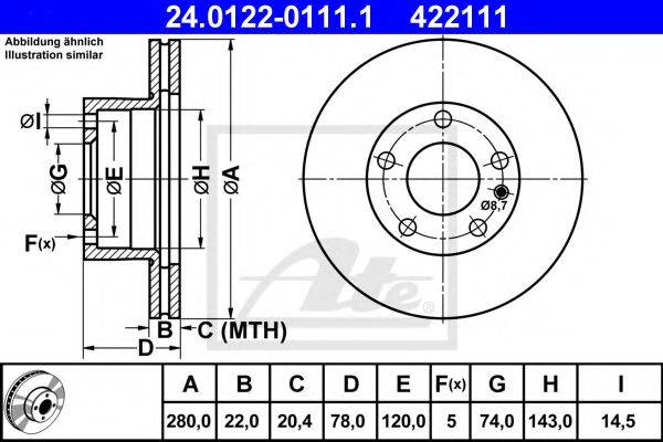 Тормозной диск BG2197 DELPHI