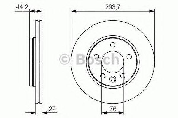 Тормозной диск 0 986 479 S06 BOSCH