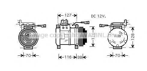 Компрессор, кондиционер IVK075 AVA QUALITY COOLING