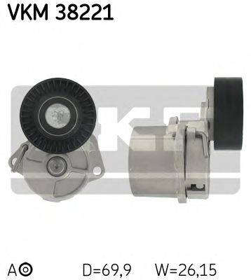 Натяжной ролик, поликлиновой  ремень VKM 38221 SKF