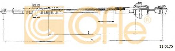 Тросик газа 11.0175 COFLE