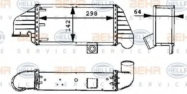 Интеркулер 8ML 376 723-071 HELLA