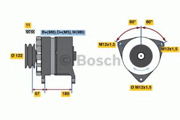 Генератор 9 120 456 044 BOSCH