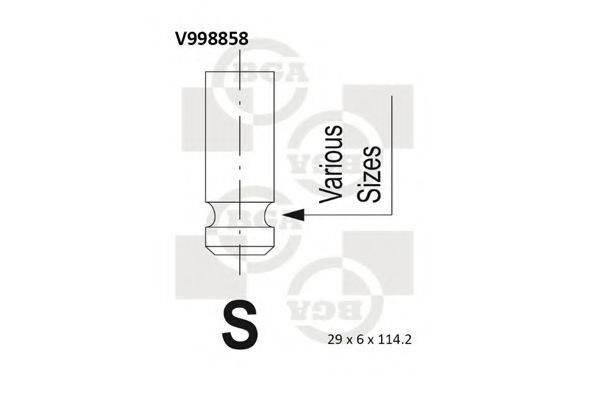 Выпускной клапан V998858 BGA