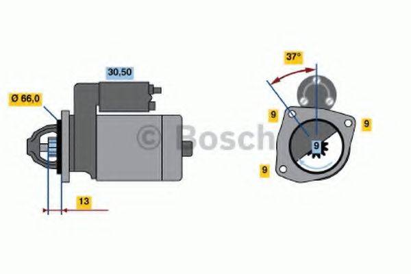 Стартер 0 986 017 770 BOSCH