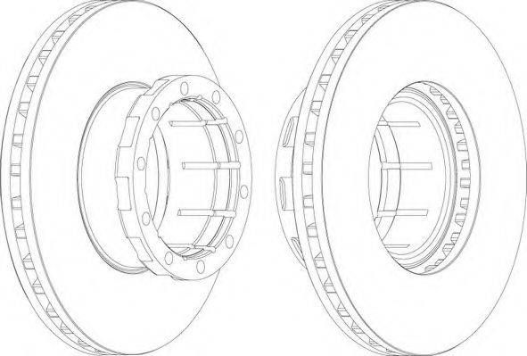 Тормозной диск FCR114A FERODO