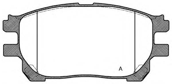 Комплект тормозных колодок, дисковый тормоз BPA1143.00 OPEN PARTS