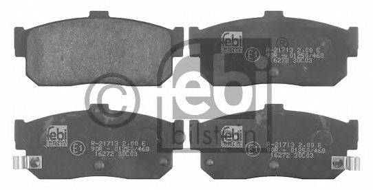 Комплект тормозных колодок, дисковый тормоз 16272 FEBI