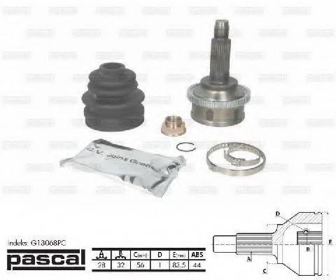 G13068PC PASCAL Шарнирный комплект, приводной вал G13068PC PASCAL