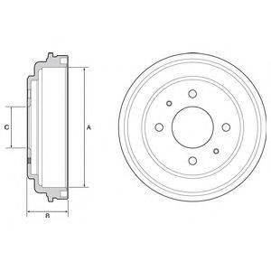 Тормозной барабан BF546 DELPHI