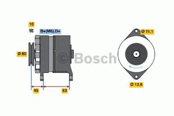 Генератор 0 986 031 410 BOSCH