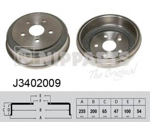 Тормозной барабан J3402009 NIPPARTS