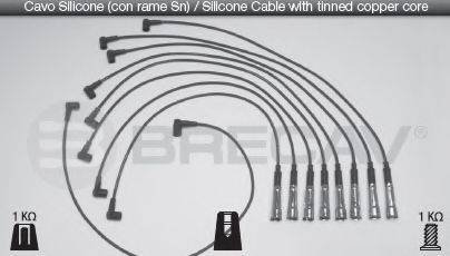Комплект проводов зажигания 08.524 BRECAV
