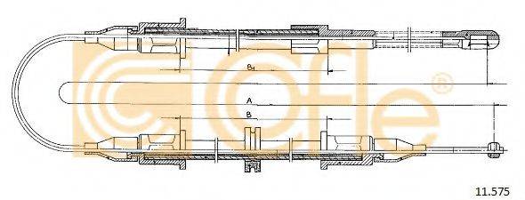 Трос, стояночная тормозная система 11.575 COFLE