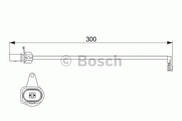 Сигнализатор, износ тормозных колодок 1 987 474 505 BOSCH