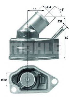 Термостат, охлаждающая жидкость TI 10 92 MAHLE ORIGINAL