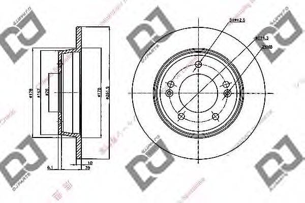 Тормозной диск BD2065 DJ PARTS