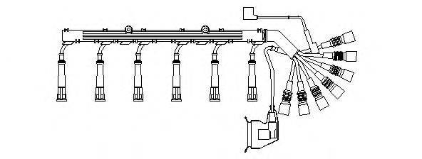 Комплект проводов зажигания 583/100 BREMI