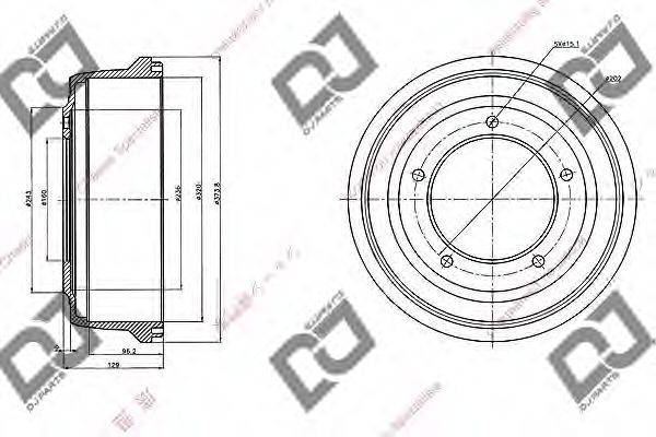 Тормозный барабан BR1066 DJ PARTS